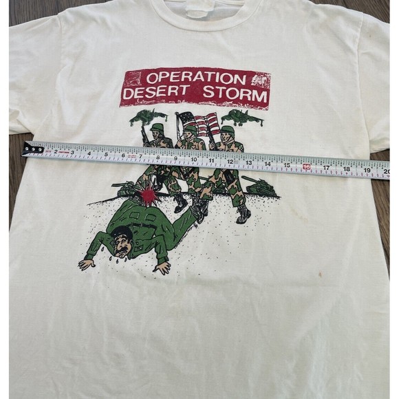 Vintage 1991 operation Desert Storm shirt politics Army cartoon funny - Picture 6 of 10